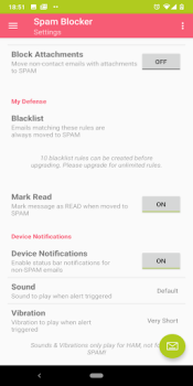 Baixar Email Spam Blocker Emprego para Android captura de tela 5