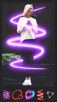 Baixar Instasquare Photo Editor: Neon Foto para Android captura de tela 4