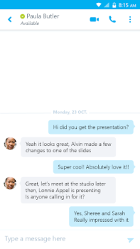 Baixar Skype for Business for Android Negócios para Android captura de tela 2