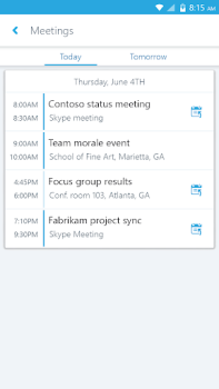 Baixar Skype for Business for Android Negócios para Android captura de tela 3