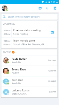 Baixar Skype for Business for Android Negócios para Android captura de tela 4