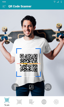 Baixar Leitor de código QR e leitor / gerador de código Emprego para Android captura de tela 2