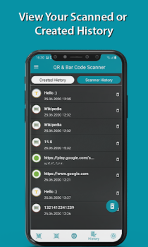 Baixar Leitor de código QR e leitor / gerador de código Emprego para Android captura de tela 5