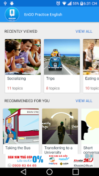Baixar EnGO - Practice English Educação para Android captura de tela 2