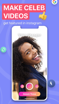 Baixar Voicer Celebrity Voice Changer Entretenimento para Android captura de tela 2