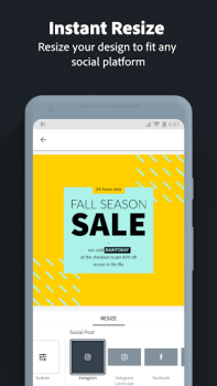 Baixar Adobe Express: AI Video Design Arte e design para Android captura de tela 3
