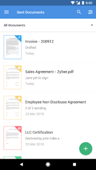 Baixar Zoho Sign - Fill & eSign docs Emprego para Android captura de tela 5