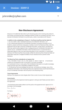 Baixar Zoho Sign - Fill & eSign docs Emprego para Android captura de tela 7