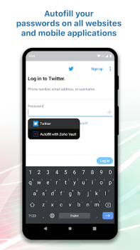 Baixar Zoho Vault Password Manager Emprego para Android captura de tela 2