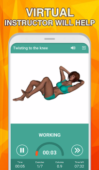 Baixar 7 minute abs workout: Daily Ab Saúde e Bem-estar para Android captura de tela 2