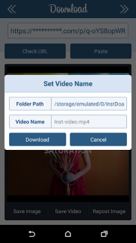 Baixar Downloader for Instagram Editores e Reprodutores de Vídeo para Android captura de tela 3
