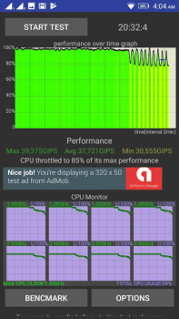 Baixar CPU Throttling Test Ferramentas para Android captura de tela 2