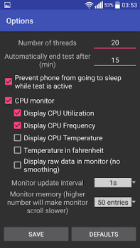 Baixar CPU Throttling Test Ferramentas para Android captura de tela 3