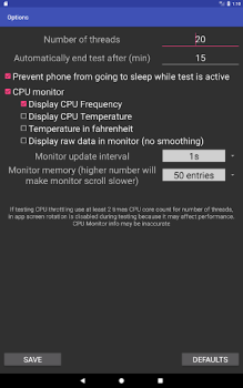Baixar CPU Throttling Test Ferramentas para Android captura de tela 6