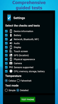 Baixar Teste do telefone (Phone Test) Ferramentas para Android captura de tela 2