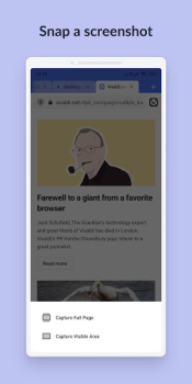 Baixar Vivaldi Browser Snapshot Contato para Android captura de tela 6