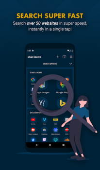 Baixar Snap Search - Private Browser Contato para Android captura de tela 3