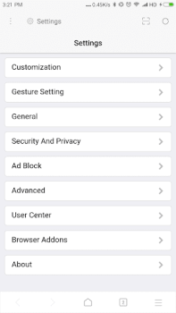 Baixar XBrowser - Mini & Super fast Contato para Android captura de tela 3