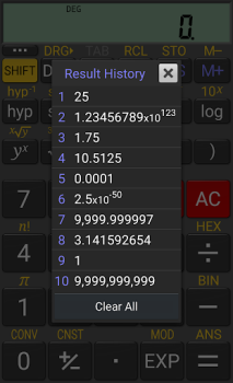 Baixar RealCalc Scientific Calculator Emprego para Android captura de tela 4