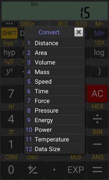 Baixar RealCalc Scientific Calculator Emprego para Android captura de tela 6