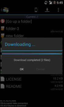 Baixar AndFTP (cliente FTP) Ferramentas para Android captura de tela 4