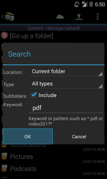 Baixar AndFTP (cliente FTP) Ferramentas para Android captura de tela 6