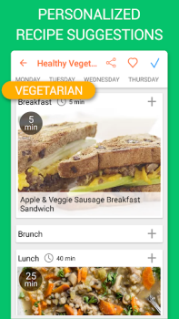 Baixar Recipe Calendar - Meal Planner Comida e bebida para Android captura de tela 2