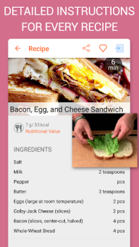 Baixar Recipe Calendar - Meal Planner Comida e bebida para Android captura de tela 4