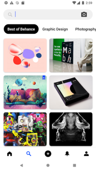 Baixar Behance – 크리에이티브 포트폴리오 Arte e design para Android captura de tela 2