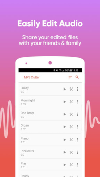 Baixar MP3 Cutter - Ringtone Maker And Audio Editor Música e áudio para Android captura de tela 3