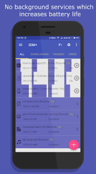1DM: navegador e downloader