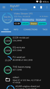 Baixar BiglyBT - Torrent Downloader Ferramentas para Android captura de tela 2
