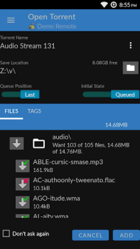 Baixar BiglyBT - Torrent Downloader Ferramentas para Android captura de tela 4