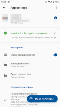 Baixar Storage Isolation Ferramentas para Android captura de tela 3
