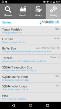 Baixar Androbench (Storage Benchmark) Ferramentas para Android captura de tela 5