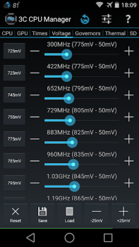 Baixar 3C CPU Manager (root) Ferramentas para Android captura de tela 3