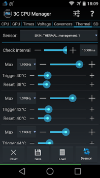 Baixar 3C CPU Manager (root) Ferramentas para Android captura de tela 4