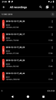 Baixar Gravador de Voz - ASR Música e áudio para Android captura de tela 3