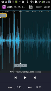 Baixar MP3 cortador Música e áudio para Android captura de tela 2
