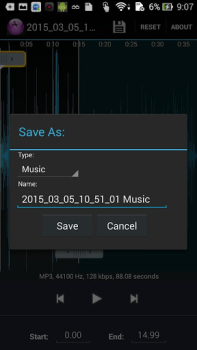 Baixar MP3 cortador Música e áudio para Android captura de tela 5