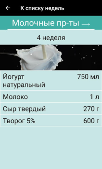 Baixar Меню на месяц для похудения Comida e bebida para Android captura de tela 4