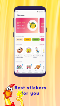 Baixar StickerLand: Pacotes de Figurinhas e Sticker Maker Social para Android captura de tela 2