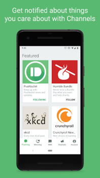 Baixar Pushbullet: SMS on PC and more Ferramentas para Android captura de tela 5