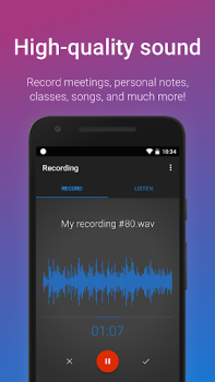 Baixar Gravador de Voz Fácil Emprego para Android captura de tela 2
