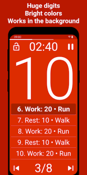 Baixar Tabata Timer: Interval Timer Saúde e Bem-estar para Android captura de tela 2