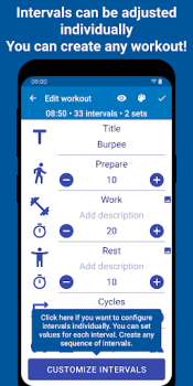 Baixar Tabata Timer: Interval Timer Saúde e Bem-estar para Android captura de tela 6