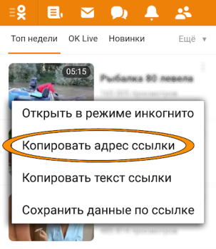 Baixar OK.ru Загрузка видео - Скачать Entretenimento para Android captura de tela 2