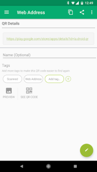 Baixar QR Droid Code Scanner Emprego para Android captura de tela 2