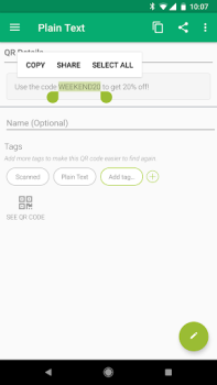 Baixar QR Droid Code Scanner Emprego para Android captura de tela 4