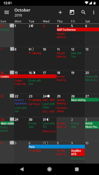 Baixar aCalendar - your calendar Emprego para Android captura de tela 3